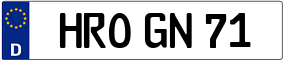 Truck License Plate